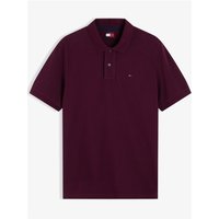 Tommy Jeans Regular Essential Polo T-Shirt - Calypso Berry - M