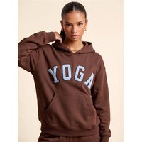 Lexie & Lola Yoga Hoodie - Brown/Blue - XS