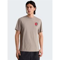 The North Face U GEAR UP GET OUT RLX SS TEE-GRAPHIC men's T shirt in Grey