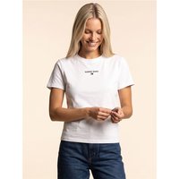 Tommy Jeans Logo Jersey Crew Neck T-Shirt - Ecru - M