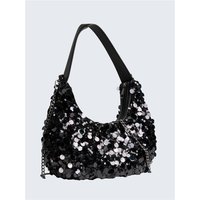 Pieces Maddie Sequins Shoulder Bag - Black - One