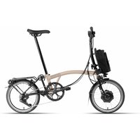 Brompton C-Line Electric - 12 Speed - Typ H- 16 Zoll 300Wh 12K Faltrad - Dune Sand