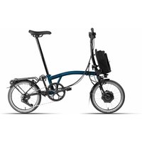 Brompton C-Line Electric - 12 Speed - Typ H - 16 Zoll 300Wh 12K Faltrad - Ocean Blue