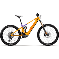 Ghost E-RIOT CF FULL PARTY - 29/ 27,5 Zoll 800Wh 12K Fully - orange dazzling mango/ diva purple