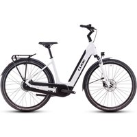 Cube Supreme Hybrid Comfort ONE 500 - 28 Zoll 500Wh 8N Wave - metallicwhite´n´black