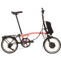 Brompton C-Line Electric Urban 4-speed - Typ H- 16 Zoll 300Wh 4K Faltrad - Flamingo Pink