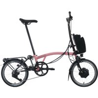 Brompton C-Line Electric - 12 Speed - Typ H - 16 Zoll 300Wh 12K Faltrad - Flamingo Pink
