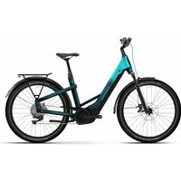 Winora - Yakun X12 Low - 27.5 Zoll 800Wh 12K Wave - Blue Monday Aqua Gloss