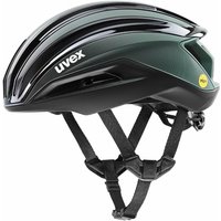 Uvex Surge aero MIPS Rennradhelm - black-sage green matt