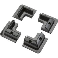 25% Rabatt auf ECTIVE 4teilige schwarze Solarmodulhalterung aus Kunststoff