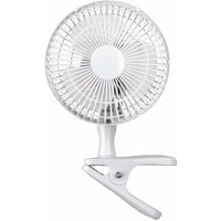 Zexum White 6 Inch Clip On Portable Cooling Fan