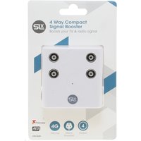 SLx 4 Way TV & Radio Signal Booster with 4G Filter