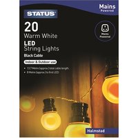 Status Halmstad - 20 - LED - Warm White - Frosted - Indoor/Outdoor - Mains Powered - Party Festive Lights