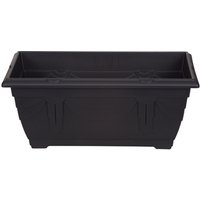 Whitefurze 40cm Venetian Window Box, Black