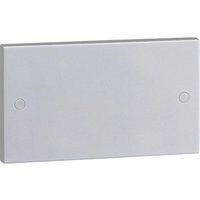 KnightsBridge White 2G Blanking Plate Electric Wall Switch Box
