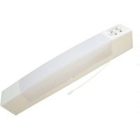 Eterna White Dual Voltage IP44 Bathroom Shaver Light with Shaver Socket 110v/240v