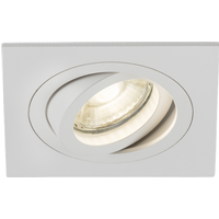 KnightsBridge Ambar Single Tilt Square Downlight White