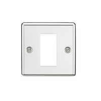 KnightsBridge 1G Modular Faceplate - Rounded Edge Polished Chrome