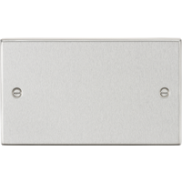 KnightsBridge 2G Blanking Plate - Square Edge Brushed Chrome