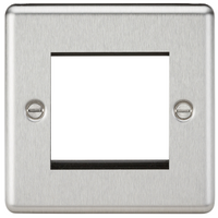 KnightsBridge 2G Modular Faceplate - Rounded Edge Brushed Chrome