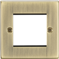 KnightsBridge 2G Modular Faceplate - Square Edge Antique Brass