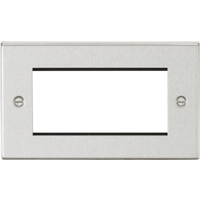 KnightsBridge 4G Modular Faceplate - Square Edge Brushed Chrome