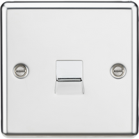 KnightsBridge Telephone Master Outlet - Rounded Edge Polished Chrome