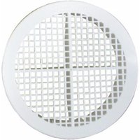 Stadium 76mm Round Roof Soffit Vent - White