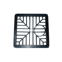 6 150mm Square Plastic Gully Grid Drainage Downpipe Cover