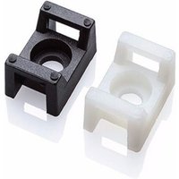 Zexum Screw Cable Tie Mounts (100 Pack) - Neutral