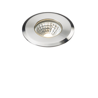 KnightsBridge 230V IP65 5W LED Stainless Steel Recessed Ground Light 3000K