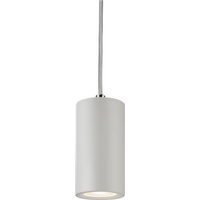 KnightsBridge Dasan Single Short Fixed Round Pendant White