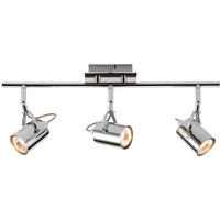 KnightsBridge 230V GU10 Triple bar Spotlight - Chrome