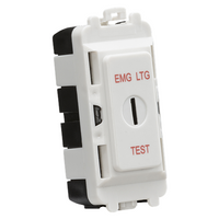 KnightsBridge 20AX DP key module (marked EMG LTG TEST) - white