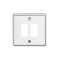 KnightsBridge 2G Grid Faceplate - Rounded Edge Polished Chrome