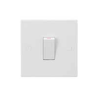 KnightsBridge 45A 1G DP Switch (White Rocker)
