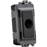KnightsBridge Flex outlet module (up to 10mm) - anthracite
