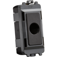 KnightsBridge Flex outlet module (up to 10mm) - smoked bronze