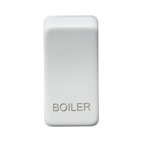 KnightsBridge Switch cover "marked BOILER" - matt white