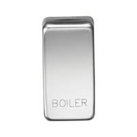 KnightsBridge Switch cover "marked BOILER" - polished chrome