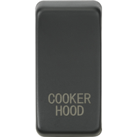 KnightsBridge Switch cover "marked COOKER HOOD" - anthracite