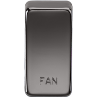KnightsBridge Switch cover "marked FAN" - black nickel