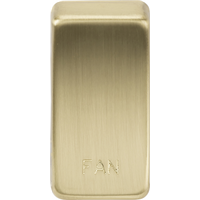 KnightsBridge Switch cover "marked FAN" - brushed brass
