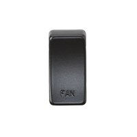 KnightsBridge Switch cover "marked FAN" - matt black