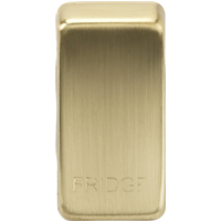 KnightsBridge Switch cover "marked FRIDGE" - brushed brass
