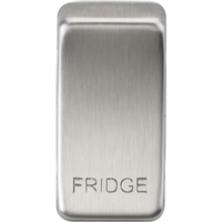 KnightsBridge Switch cover "marked FRIDGE" - brushed chrome