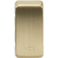 KnightsBridge Switch cover "marked HOB" - brushed brass