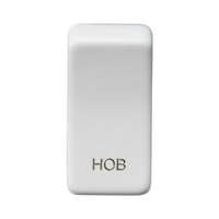 KnightsBridge Switch cover "marked HOB" - matt white