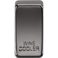 KnightsBridge Switch cover "marked WINE COOLER" - black nickel