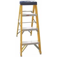 Greenbrook Fiberglass Aluminium Industrial Electricians Extension Folding Ladder - 4 Step